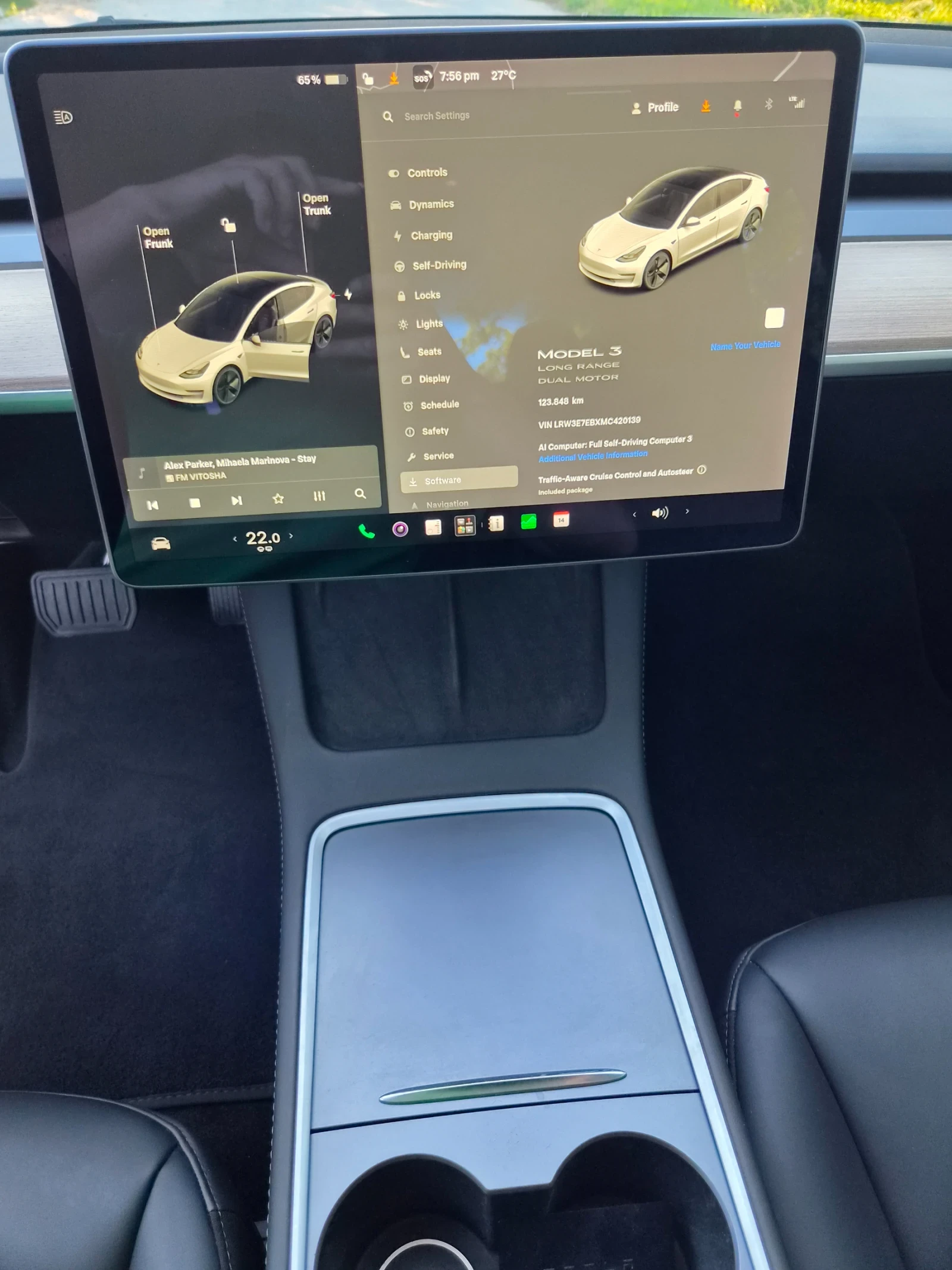 Tesla Model 3 12.21г/123000km/Long Range/Dual Motor , снимка 11 - Автомобили и джипове - 54905751