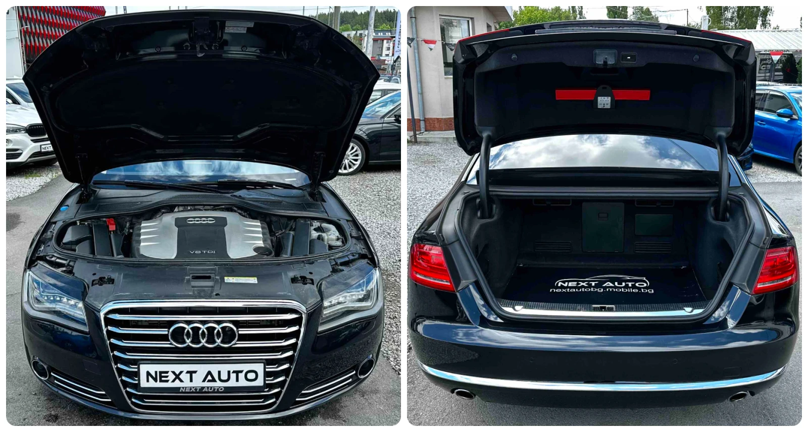 Audi A8 4.2D V8 351HP LONG 4XMASSAGE ОБДУХВАНЕ MATRIX, снимка 16 - Автомобили и джипове - 54596794