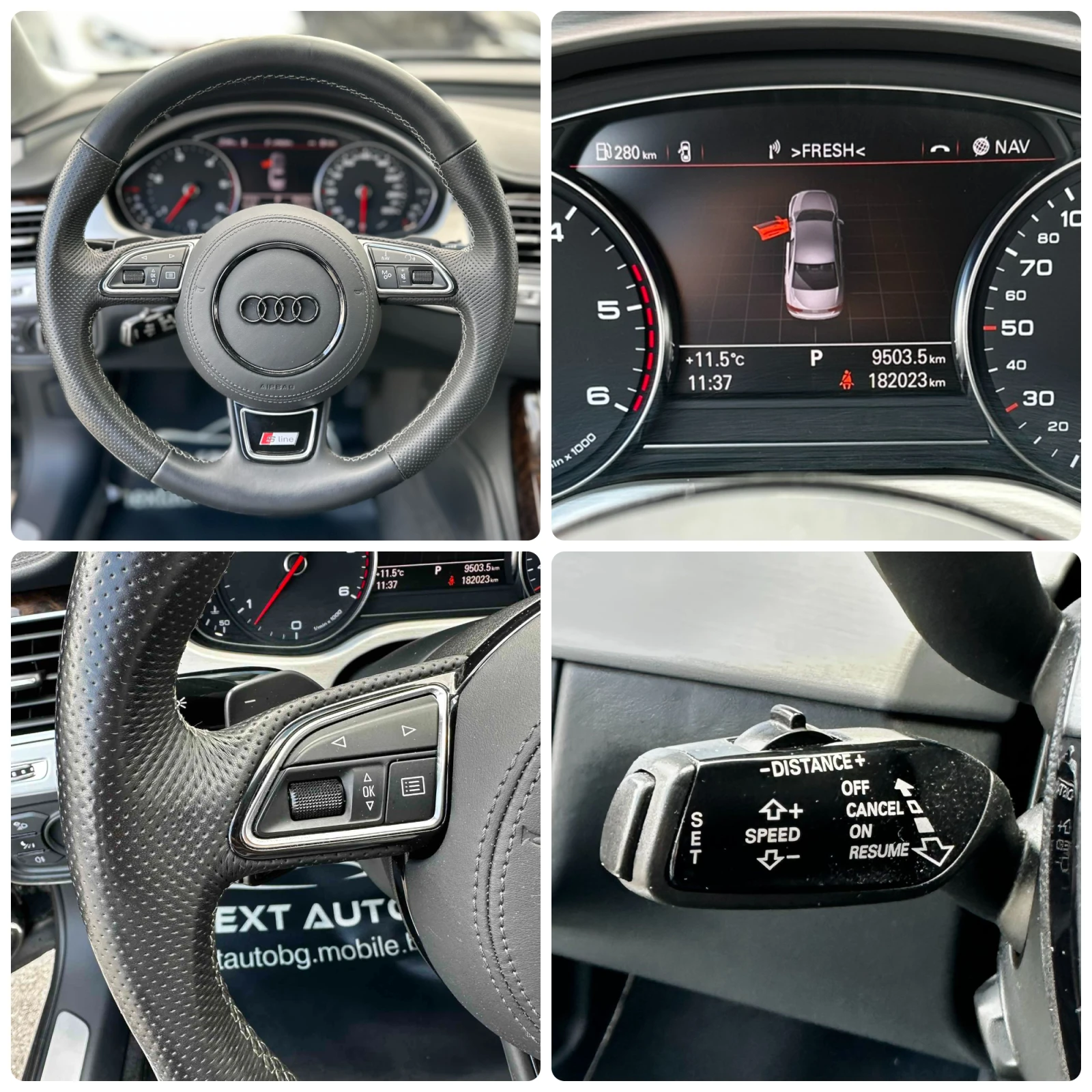 Audi A8 4.2D V8 351HP LONG 4XMASSAGE ОБДУХВАНЕ MATRIX, снимка 13 - Автомобили и джипове - 54596794