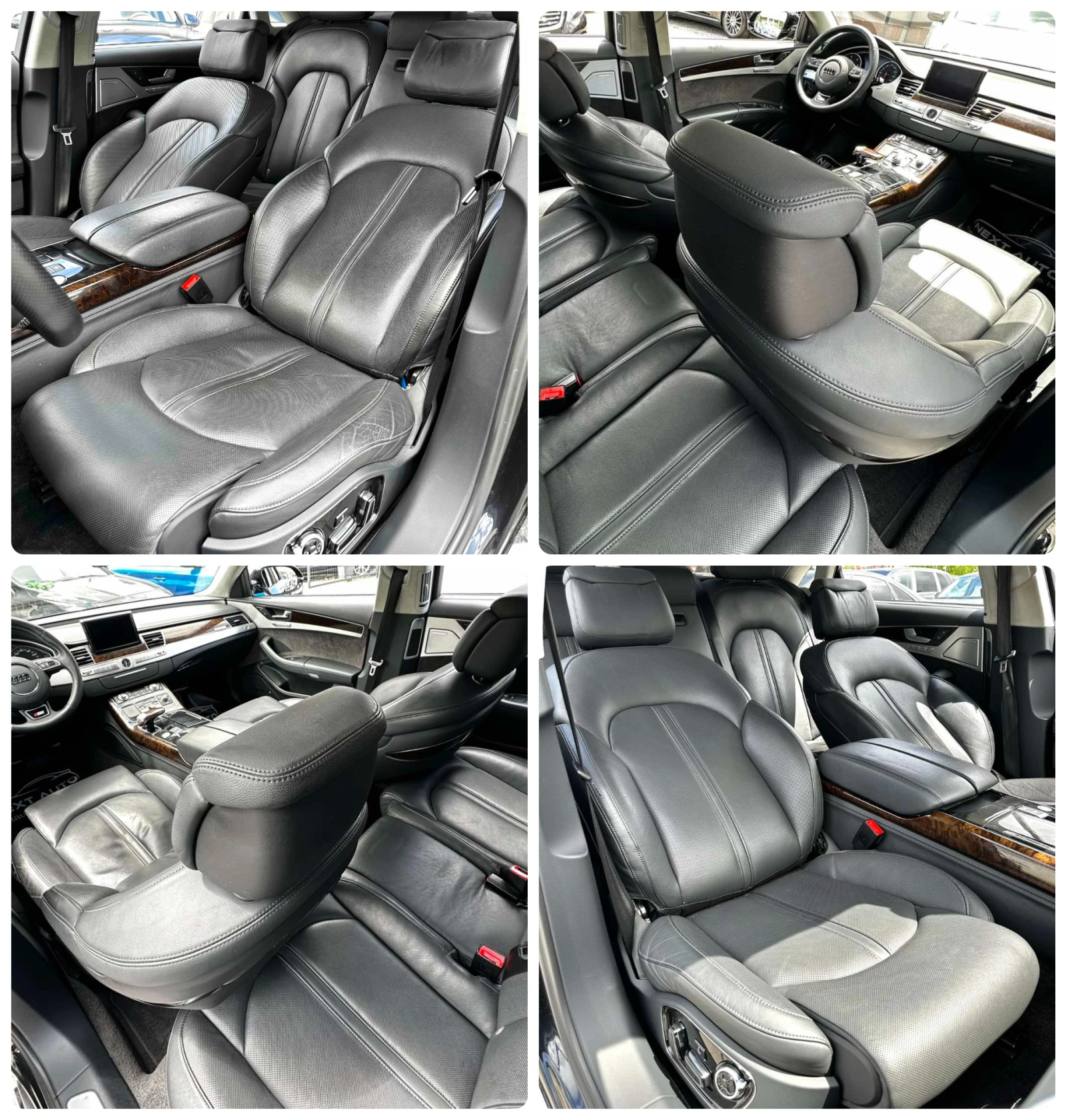 Audi A8 4.2D V8 351HP LONG 4XMASSAGE ОБДУХВАНЕ MATRIX, снимка 12 - Автомобили и джипове - 54596794
