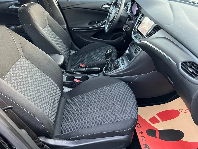 Opel Astra 1.6CDTi EURO 6/НАВИГАЦИЯ/Парктроници/ТОП СЪСТОЯНИЕ, снимка 15 - Автомобили и джипове - 51336365