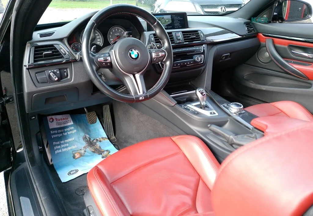 BMW M4 HARMAN* KARDON* SUNROOF* RED* LEATHER* ПОДГРЕВ* , снимка 9 - Автомобили и джипове - 54896076