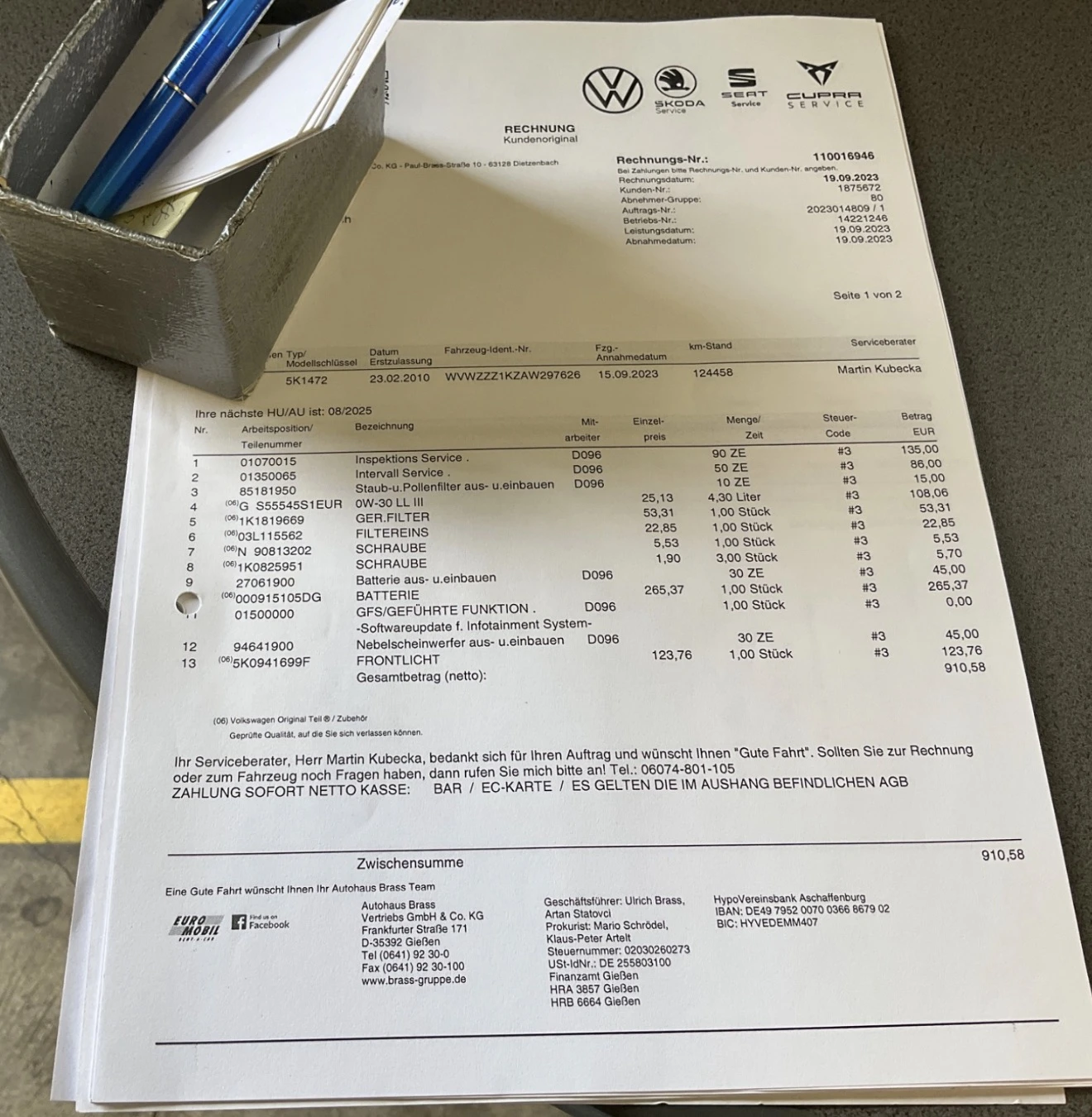 VW Golf 2.0TDI* СЕРВИЗНА КНИЖКА С ПЪЛНА ИСТОРИЯ В VW , снимка 7 - Автомобили и джипове - 56029914