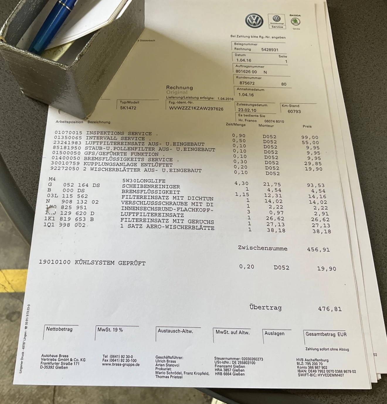 VW Golf 2.0TDI* СЕРВИЗНА КНИЖКА С ПЪЛНА ИСТОРИЯ В VW , снимка 11 - Автомобили и джипове - 56029914