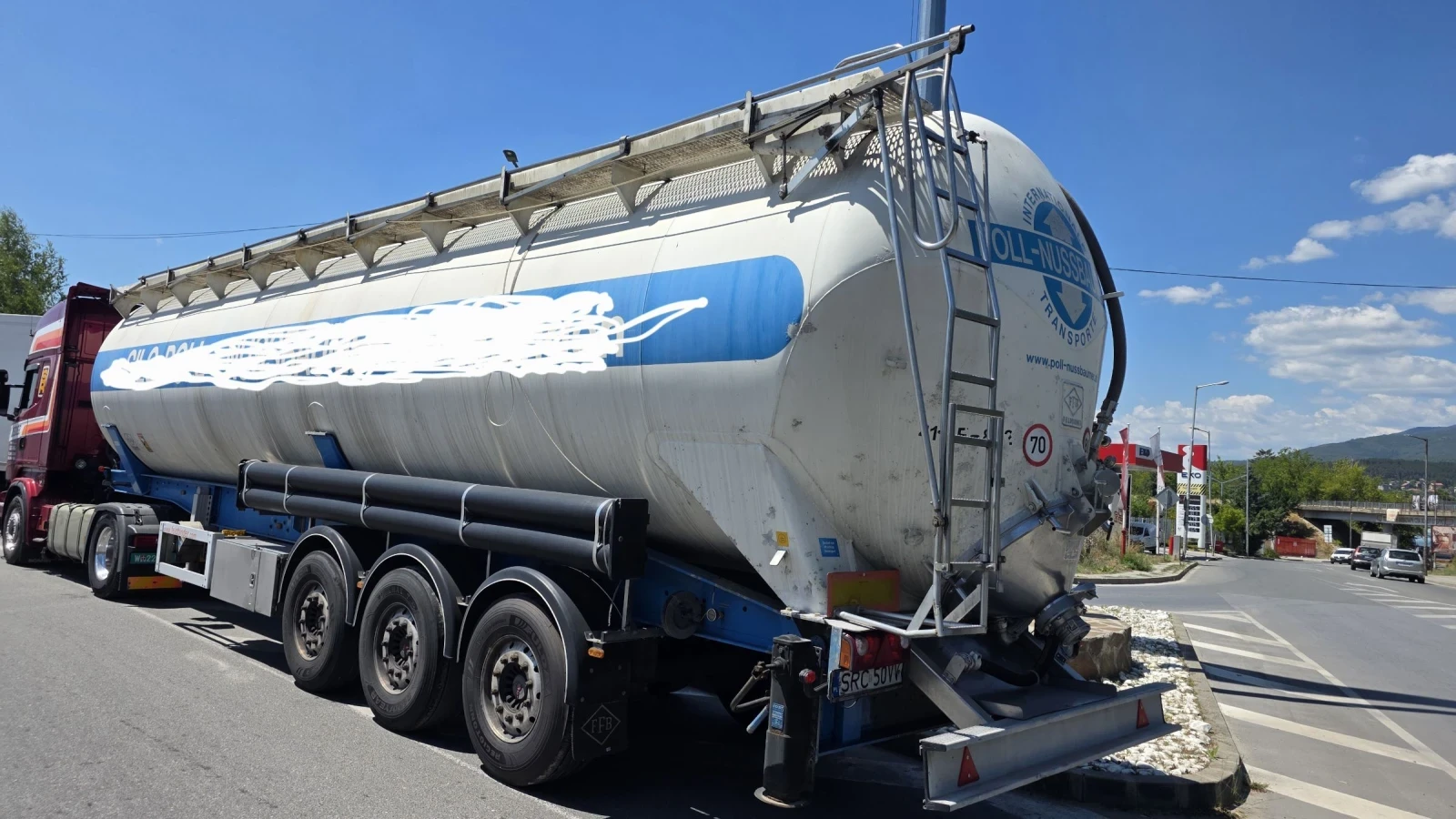 Полуремарке Feldbinder 60 Куб см   Циментовоз, снимка 3 - Ремаркета - 55525807