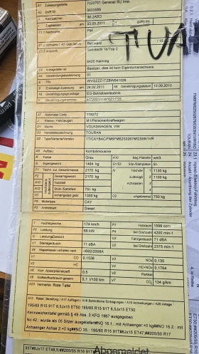 VW Touran 1.6tdi.105ks.6skoposti, снимка 5