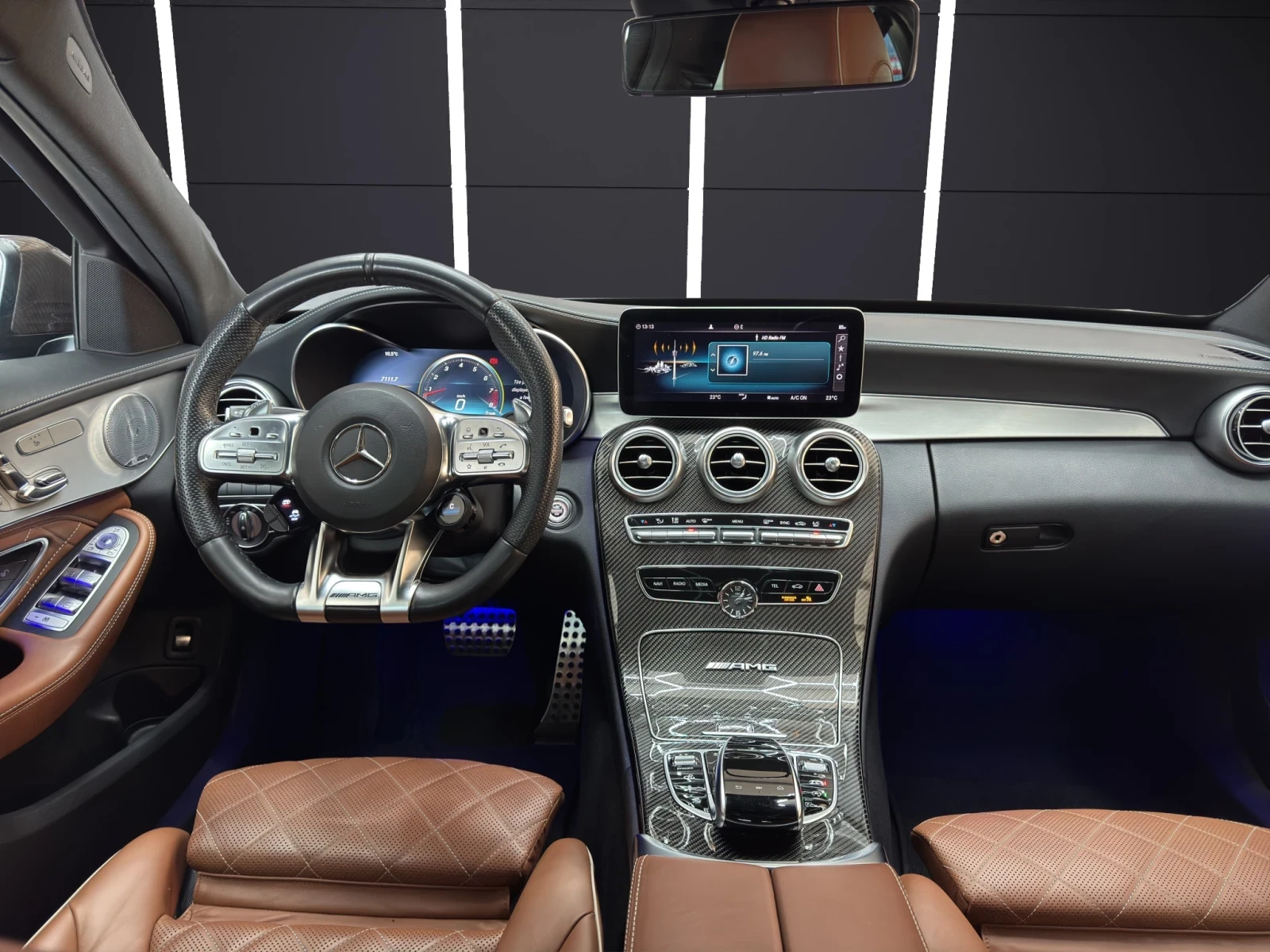 Mercedes-Benz C 63 AMG S* FACELIFT* CARBON* BURMESTER* 360* PANO | Mobile.bg   13