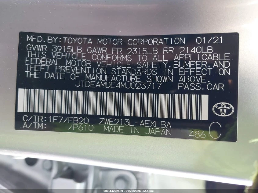 Toyota Corolla 1.8l Hybrid Le, снимка 9 - Автомобили и джипове - 53825079