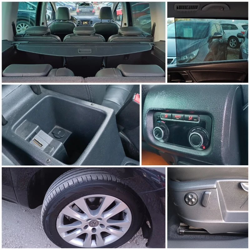 VW Sharan НАВИ КОЖА 7 МЕСТА, снимка 15 - Автомобили и джипове - 49596060