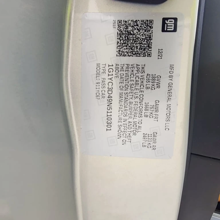 Chevrolet Corvette * 3LT * CARFAX * БЕЗ ПЪРВОНАЧАЛНА ВНОСКА - изображение 10