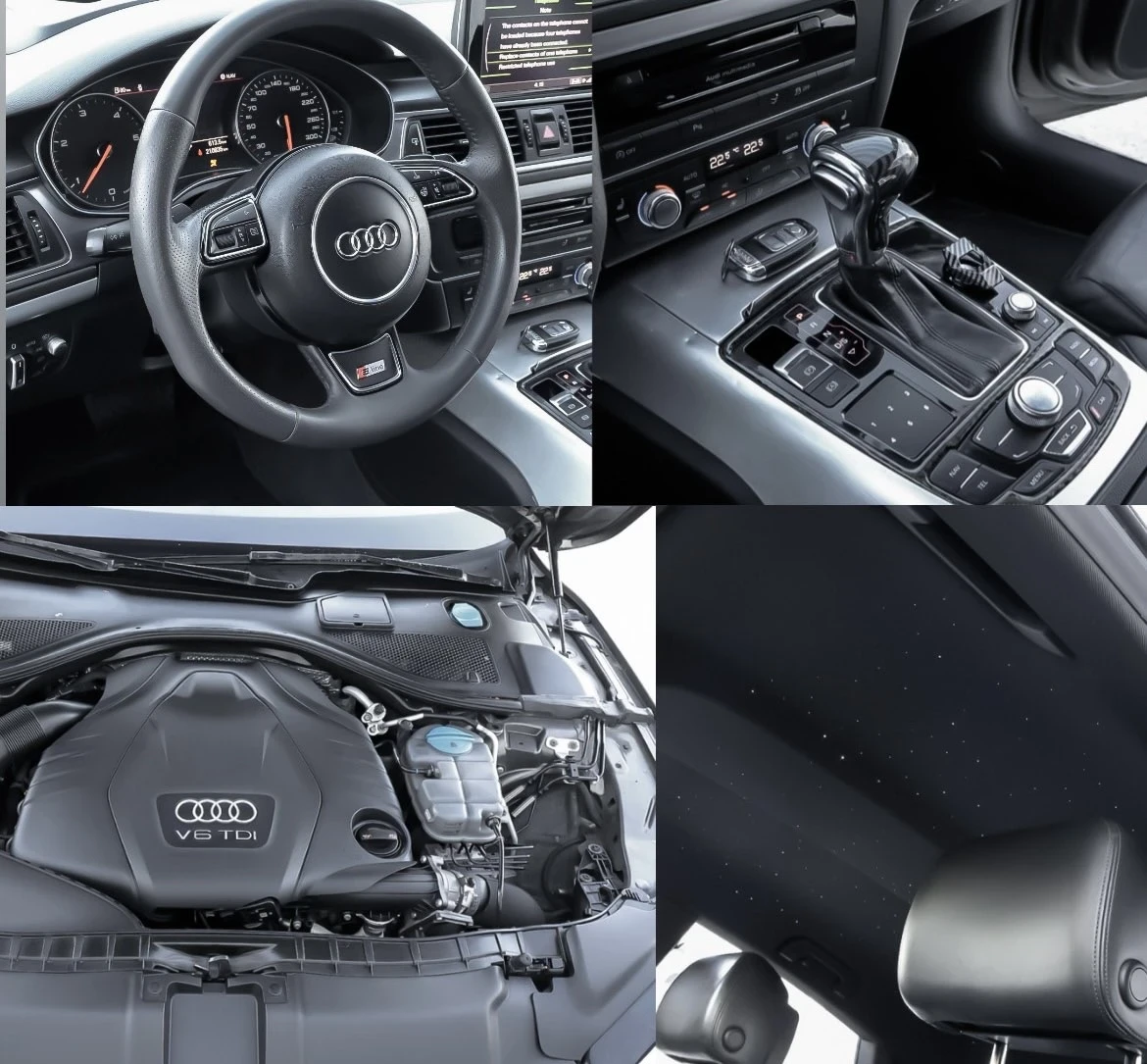 Audi A7 3.0TDI* S LINE RS PACK* HEAD-UP* KEYLESS* BOSE* , снимка 17 - Автомобили и джипове - 54335610