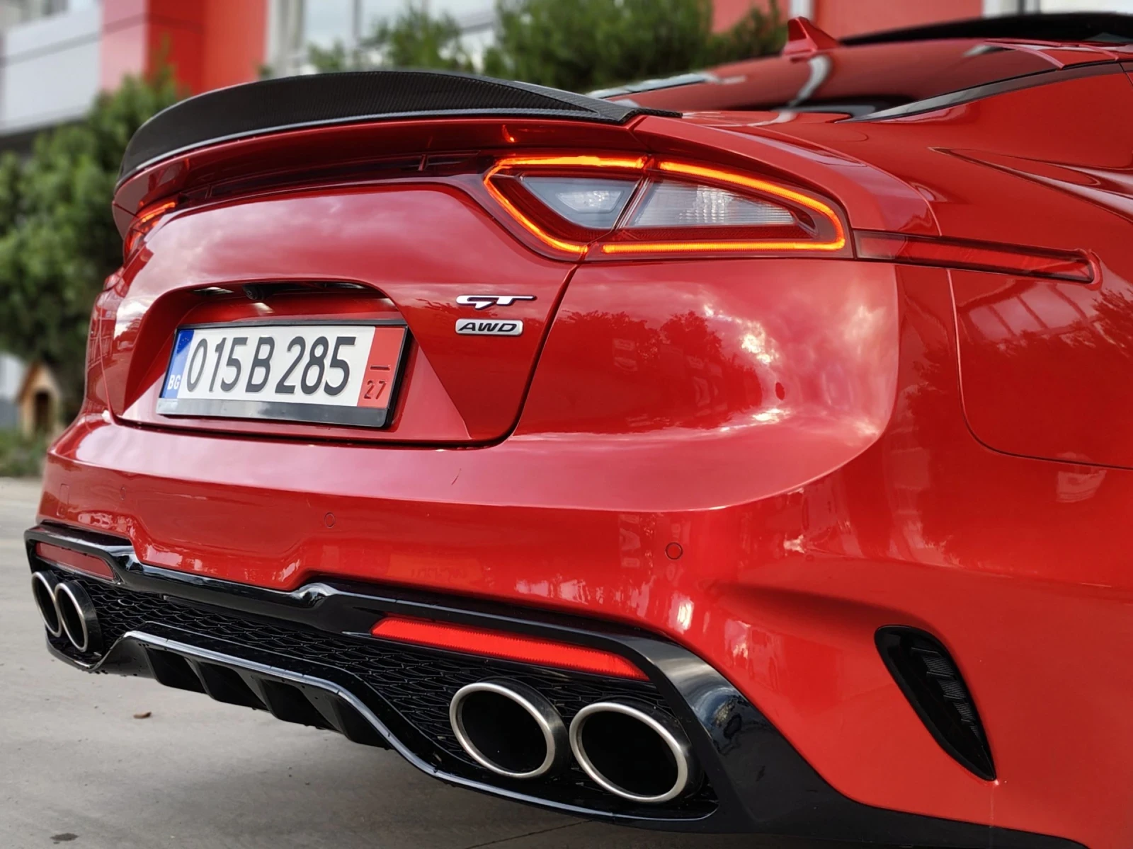 Kia Stinger 3.3i GT Turbo/4x4/ПАНОРАМА/ОБДУХВАНЕ/HEAD UP/F1/, снимка 5 - Автомобили и джипове - 54633154