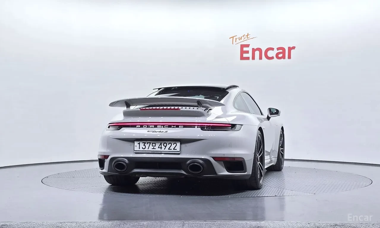 Porsche 911 Turbo S | ПАНОРАМА | ОБДУХ | 360 КАМЕРИ, снимка 4 - Автомобили и джипове - 54766470