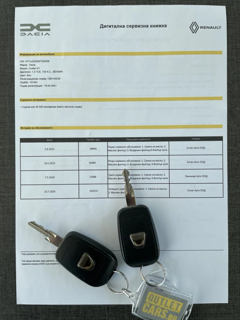 Dacia Duster 1.3 TCe 130hp 4x4 N1, снимка 15 - Автомобили и джипове - 52628616