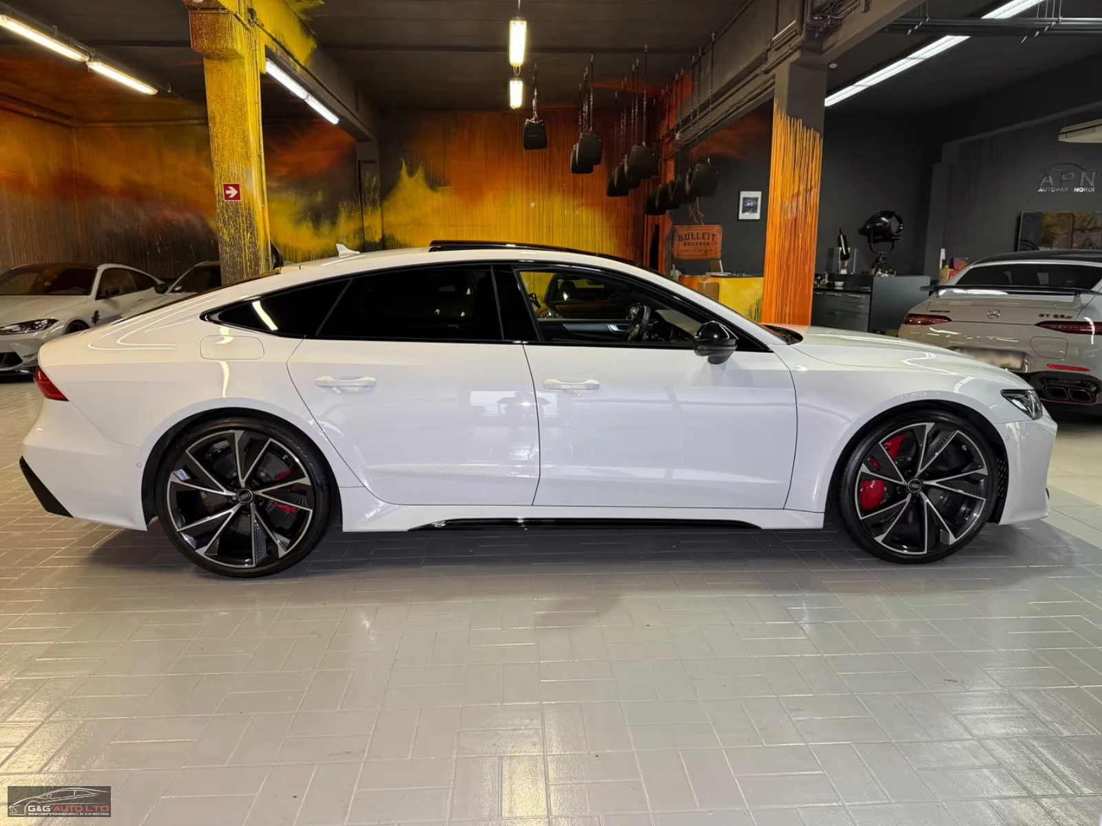 Audi Rs7 KERAMIK/600HP/MATRIX/360/HUD/PANO/SOFT/B&O/395z, снимка 6 - Автомобили и джипове - 54422572