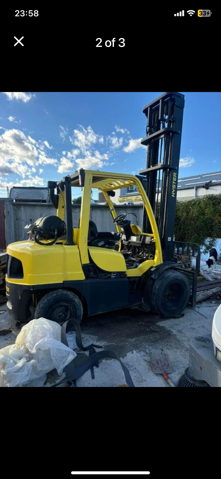 Мотокар Hyster, снимка 1 - Индустриална техника - 48032252