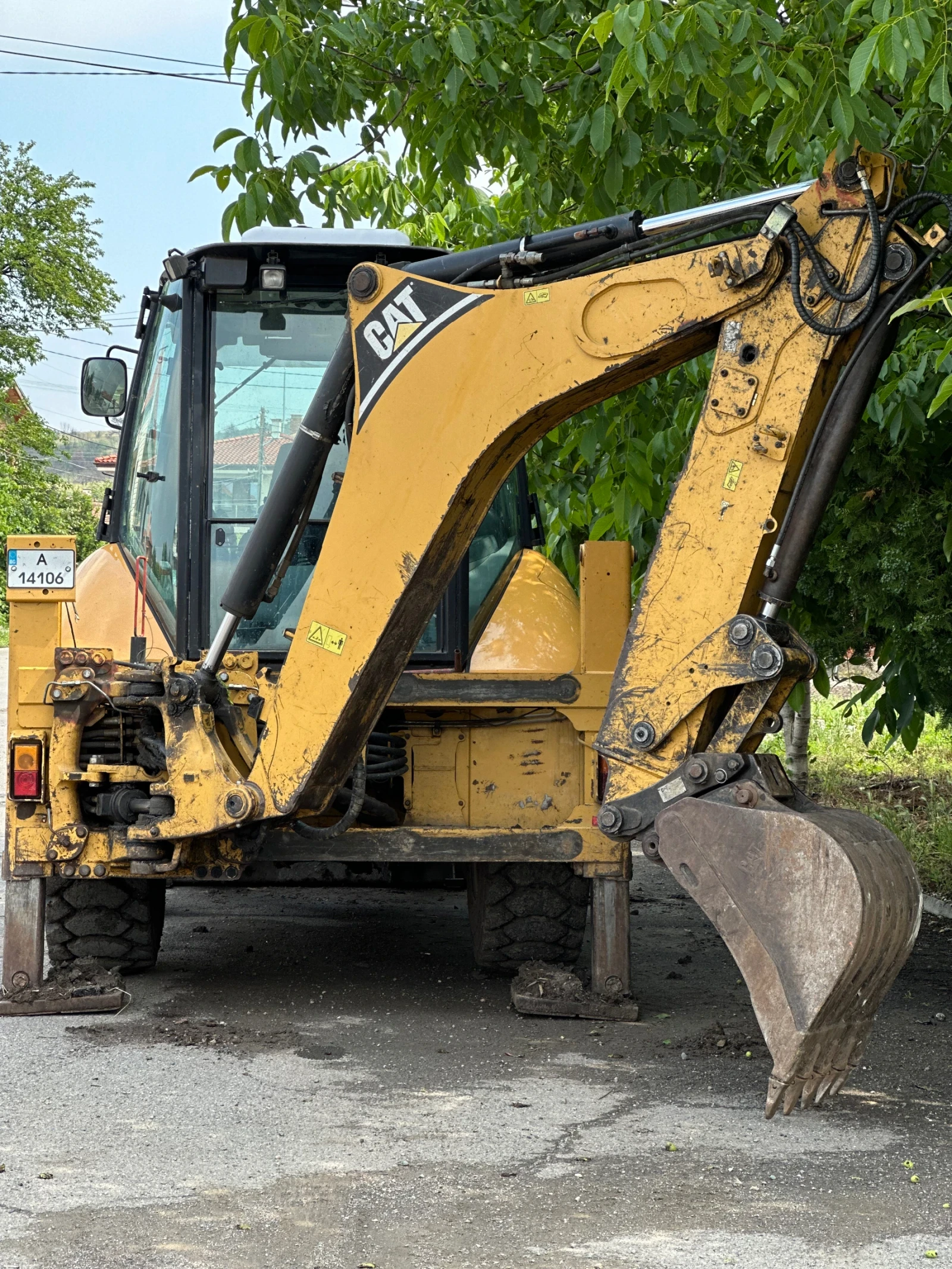Багер Cat 428E, снимка 5 - Индустриална техника - 54788571