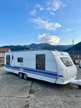 Каравана Hobby Prestige/ НОВ ВНОС / РЕГИСТРИРАНА/ БАНЯ И ТОАЛЕТНА, снимка 1