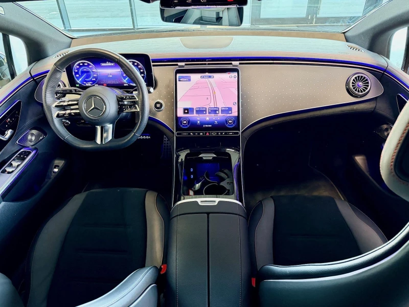 Mercedes-Benz EQE 350/ AMG/ 4-MATIC/ NIGHT/ 360/ BURM/, снимка 12 - Автомобили и джипове - 53042044