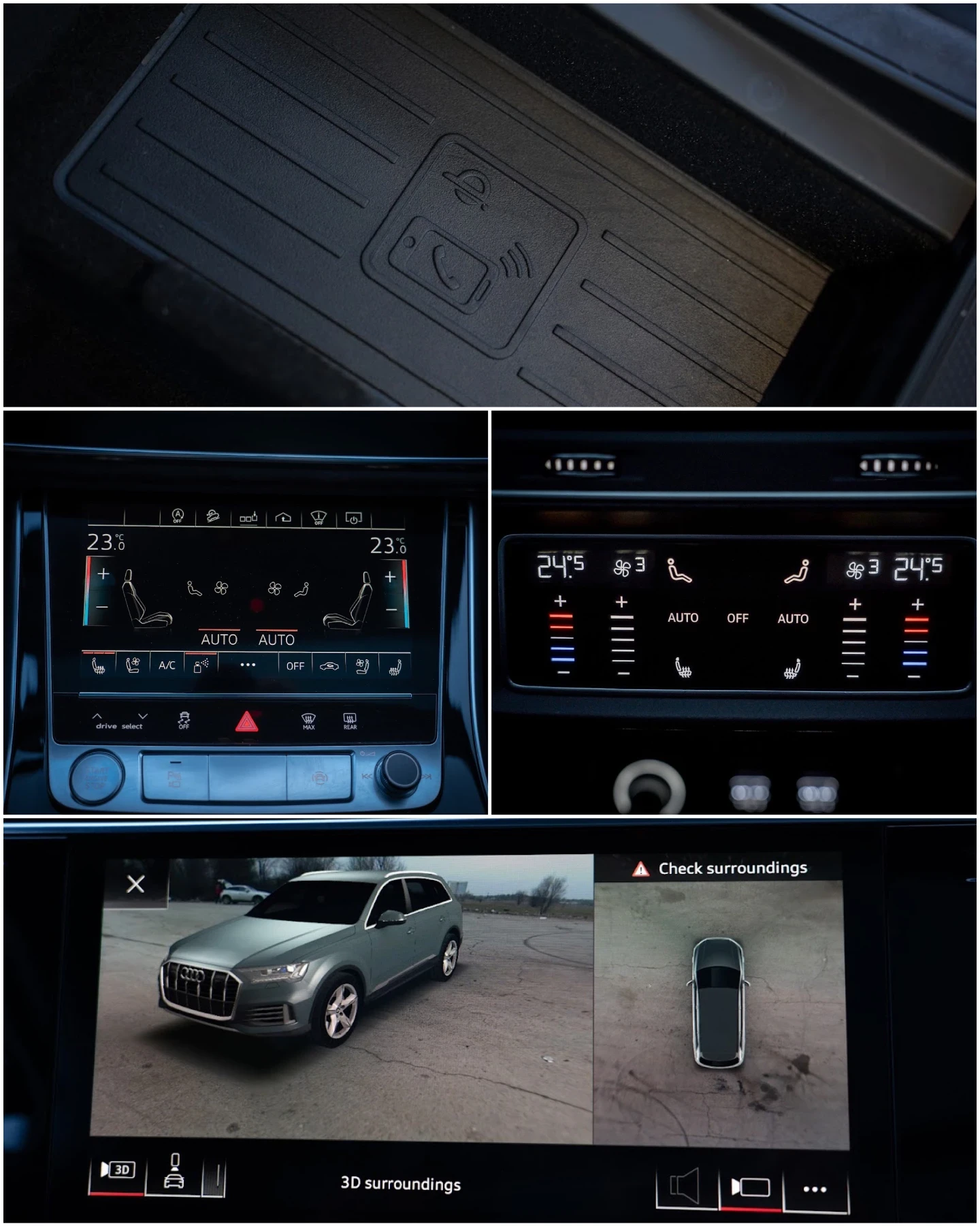 Audi Q7 3.0TFSI* S-Line* Масаж* Matrix* Завиващ мост, снимка 12 - Автомобили и джипове - 53774365