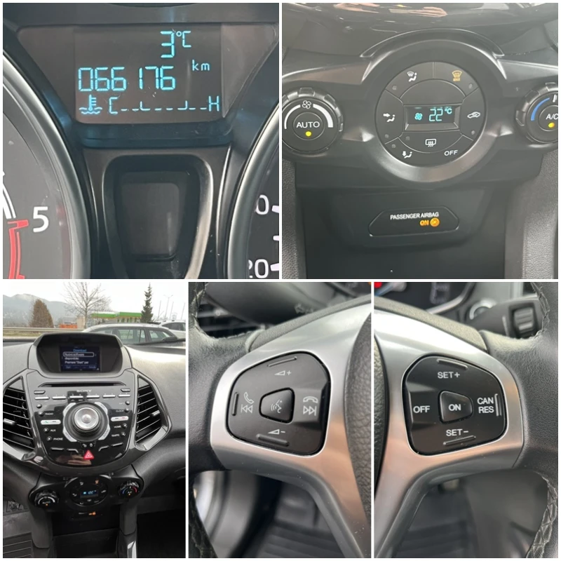 Ford EcoSport 66 000км 1.5 DURATORQ 95кс EURO 6B ВНОС ИТАЛИЯ, снимка 13 - Автомобили и джипове - 53276794