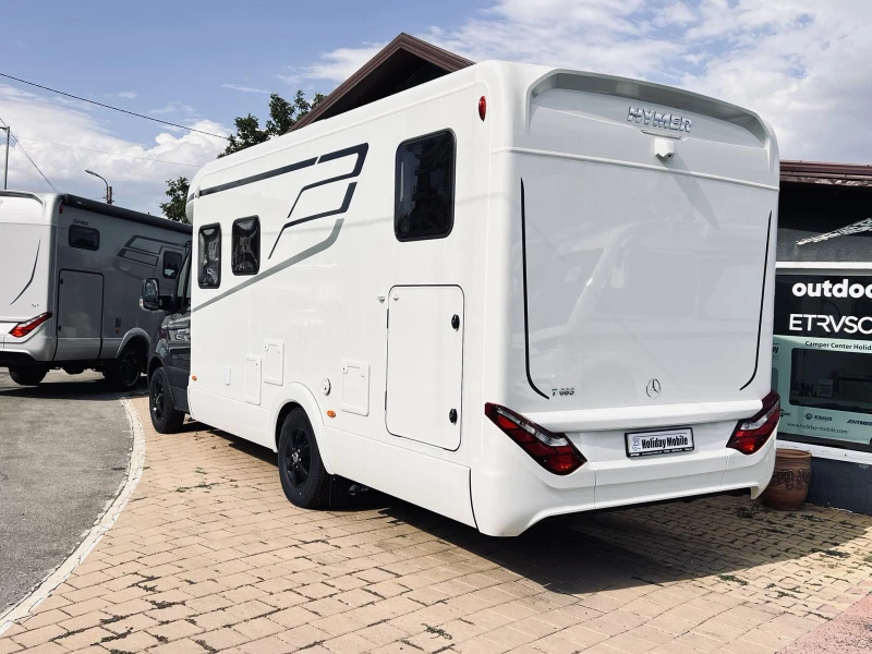 Кемпер HYMER / ERIBA MERCEDES S685. 3500 kg. ДВОЕН ПОД KЛИМАТИК WEBASTO, снимка 5 - Каравани и кемпери - 51209930