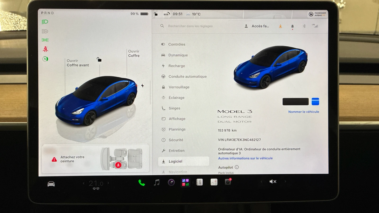 Tesla Model 3 LR Dual Motor, снимка 14 - Автомобили и джипове - 56507734