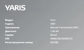 Toyota Yaris 1.4 D-4D, снимка 9