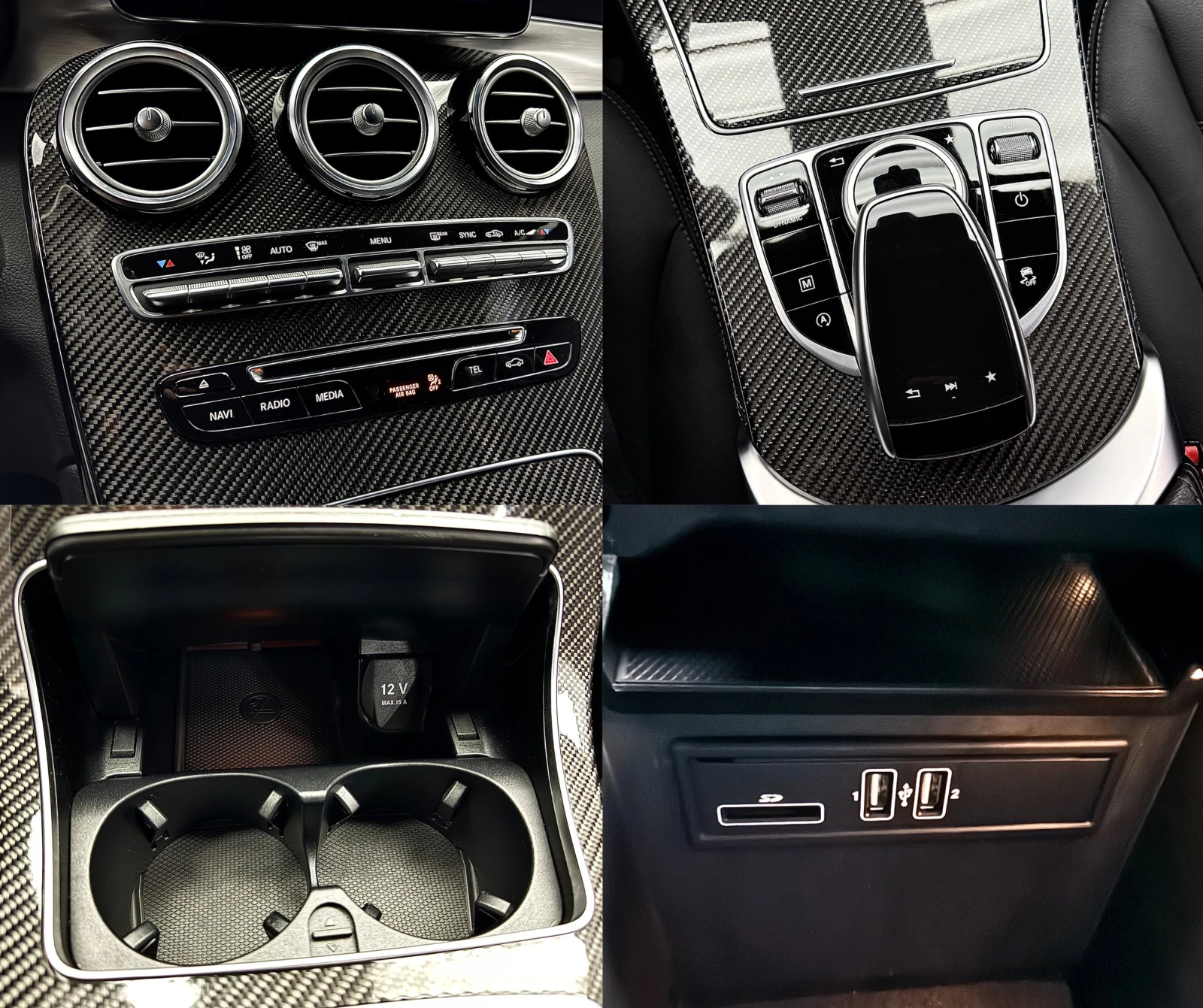 Mercedes-Benz GLC 350 4M_AMG_CARBON_BURMESTER_DISTRONIC_LED_����� ���.  | Mobile.bg � ����������� 11