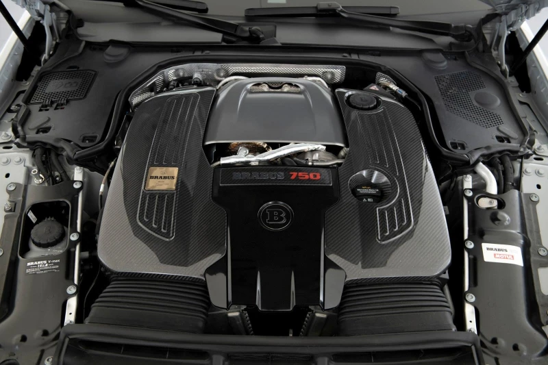 Mercedes-Benz SL 63 AMG BRABUS 750 CARBON CERAMIC-BRAKES BURMESTER , снимка 14 - Автомобили и джипове - 51647016
