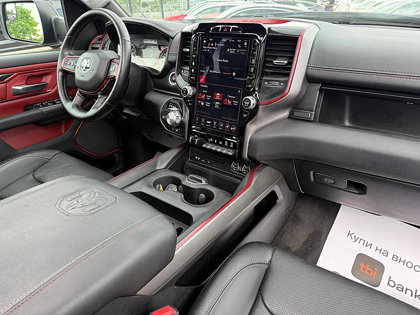 Dodge RAM 1500 5.7HAMI-REBEL-НА ВЪЗДУХ-ПАНОРАМА-КАМЕРА-LED-XENON!, снимка 14 - Автомобили и джипове - 54588510
