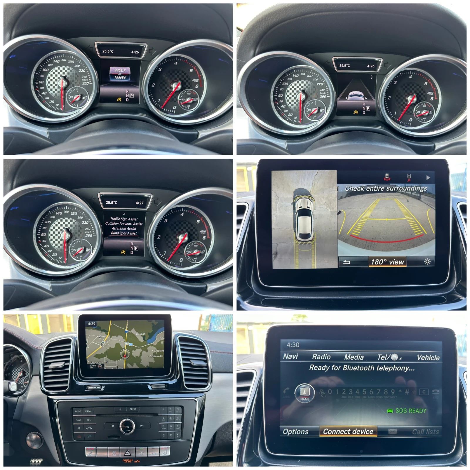 Mercedes-Benz GLE 350 COUPE AMG MAXTON-150хил.км-9G-ACC-КАМЕРА360-РЕКАРО, снимка 15 - Автомобили и джипове - 55424302