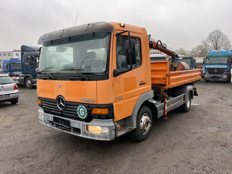 Mercedes-Benz Atego 818 САМОСВАЛ КРАН , снимка 2 - Камиони - 48075135