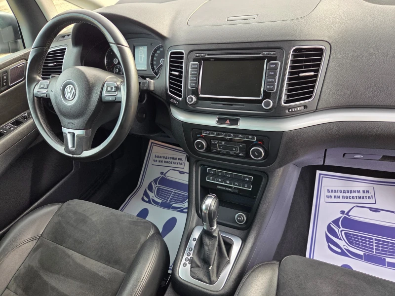 VW Sharan 2.0 TDI 170 k.c Highline Швейцария, снимка 14 - Автомобили и джипове - 53262076