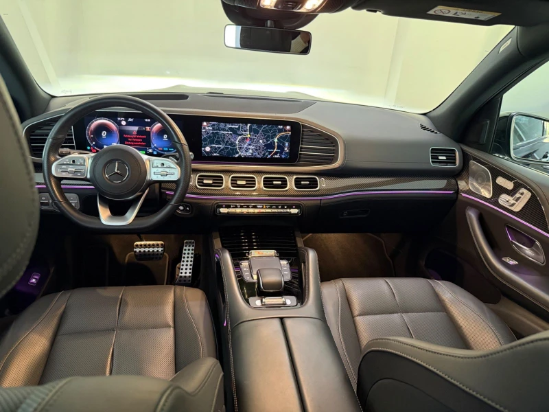 Mercedes-Benz GLS580 AMG/489HP/CARBON/PANO/HUD/MASSAGE/BURMESTER/208E, снимка 9 - Автомобили и джипове - 50472980