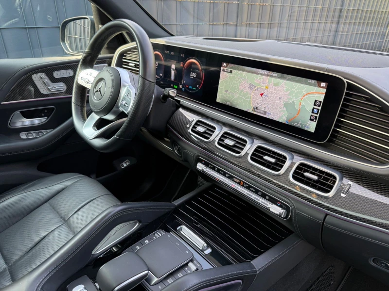 Mercedes-Benz GLS580 AMG/489HP/CARBON/PANO/HUD/MASSAGE/BURMESTER/208E, снимка 7 - Автомобили и джипове - 50472980
