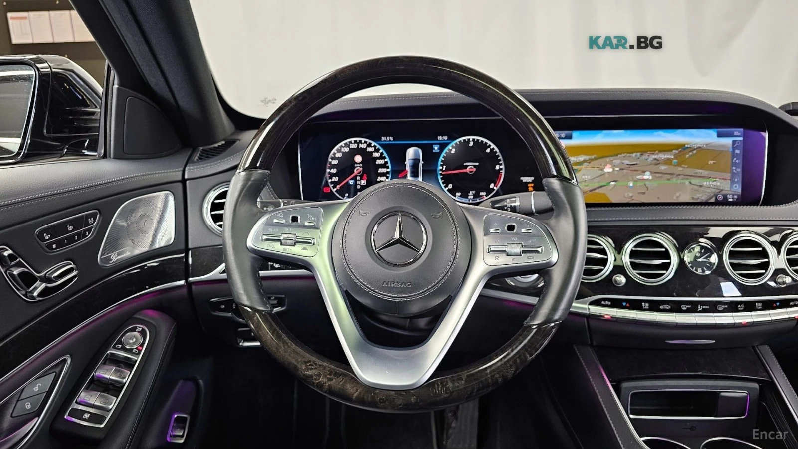 Mercedes-Benz S 350 КОЖА* ПОДГРЕВ* ОБДУХВ* BURMASTER* PANO* 360, снимка 12 - Автомобили и джипове - 55833669