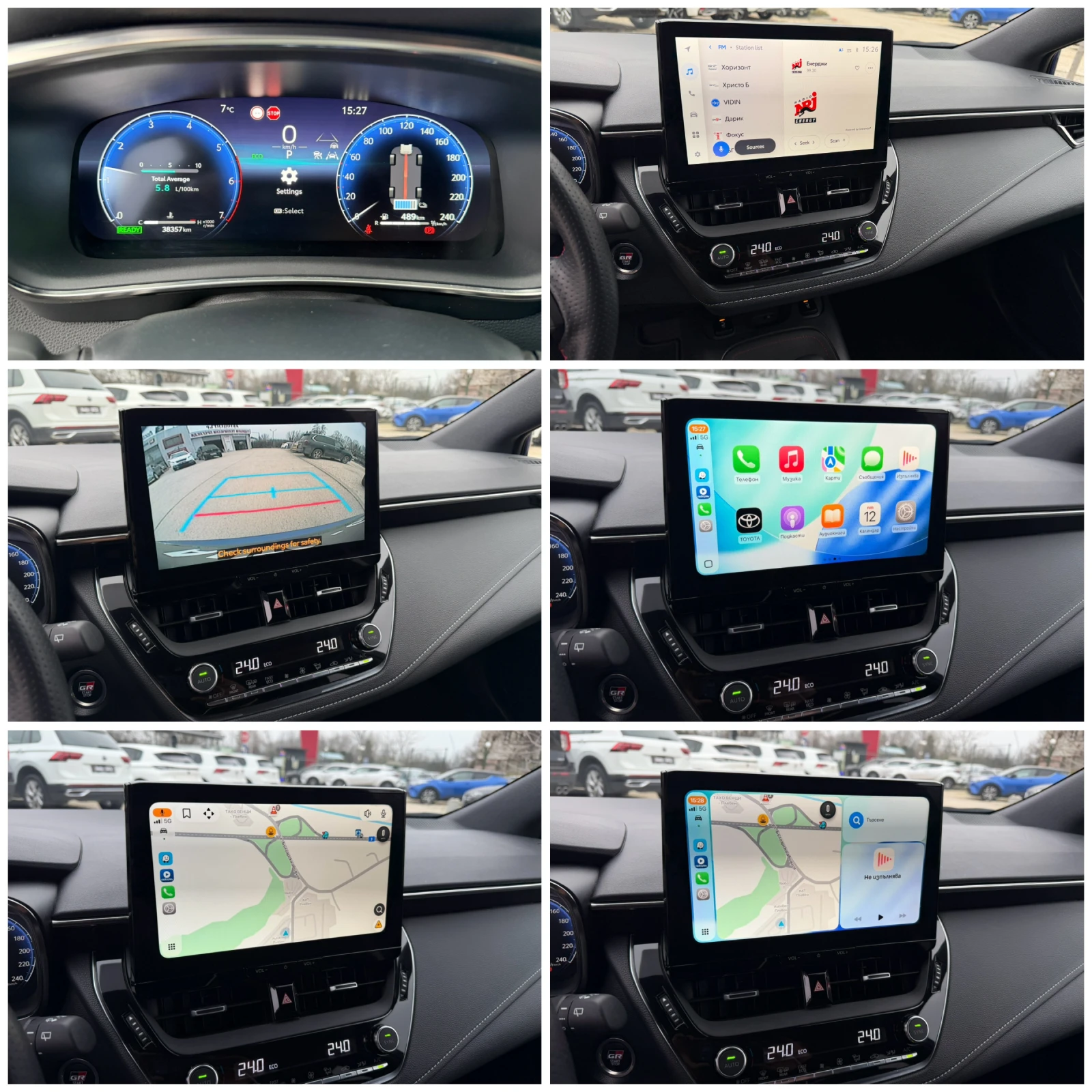 Toyota Corolla 1.8h 140к.с GR 38000км. Гаранция - изображение 10