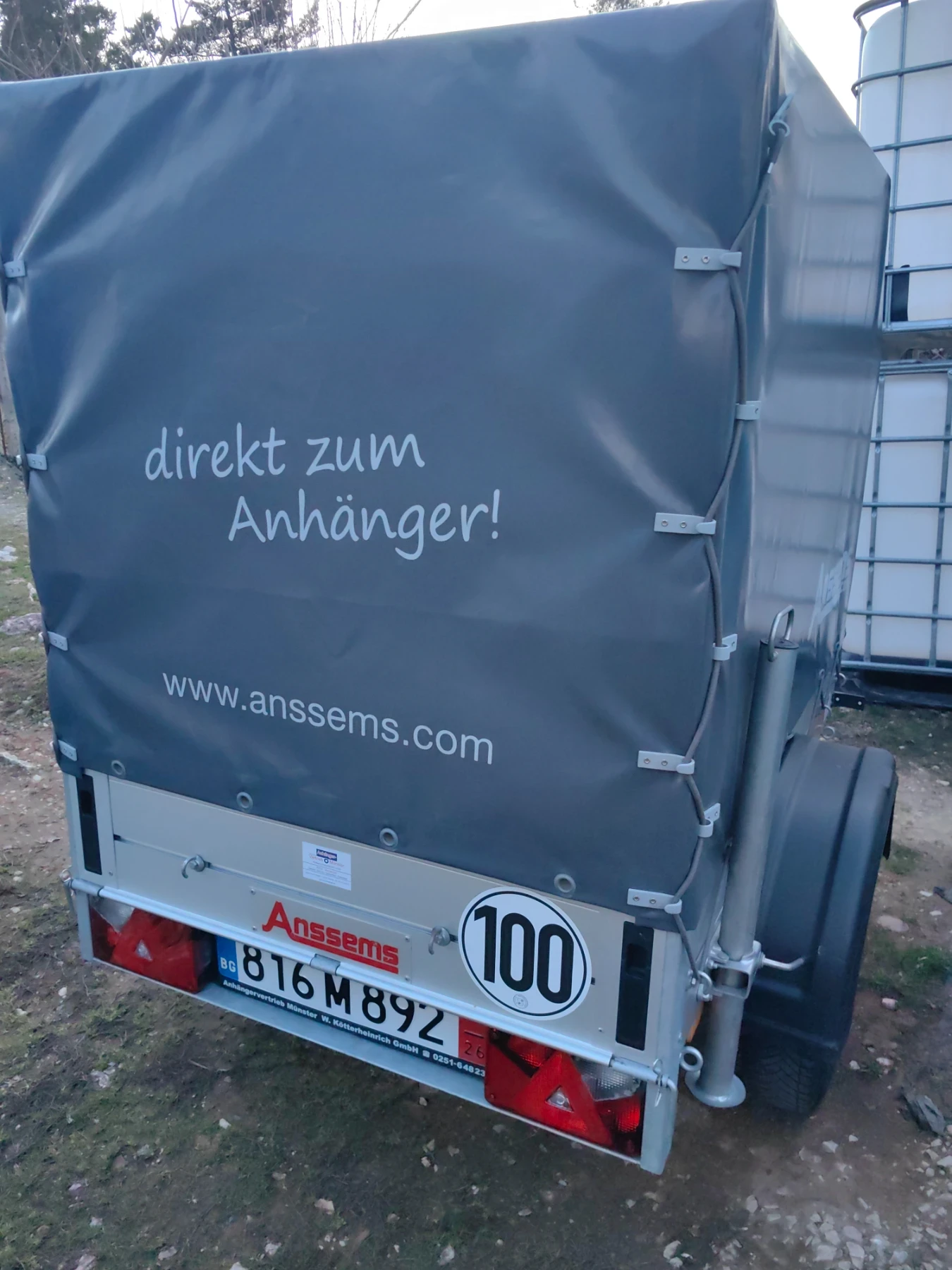 За автомобил Други Регистрирано алуминиево ремарке Anssems 500, снимка 9 - Ремаркета - 51004803