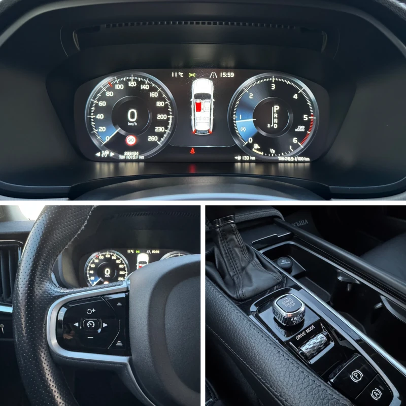Volvo V90 2.0D-D5-AWD-LED-CAMERA-BLIND SPOT-LANE ASSIST-TOP, снимка 14 - Автомобили и джипове - 52401485