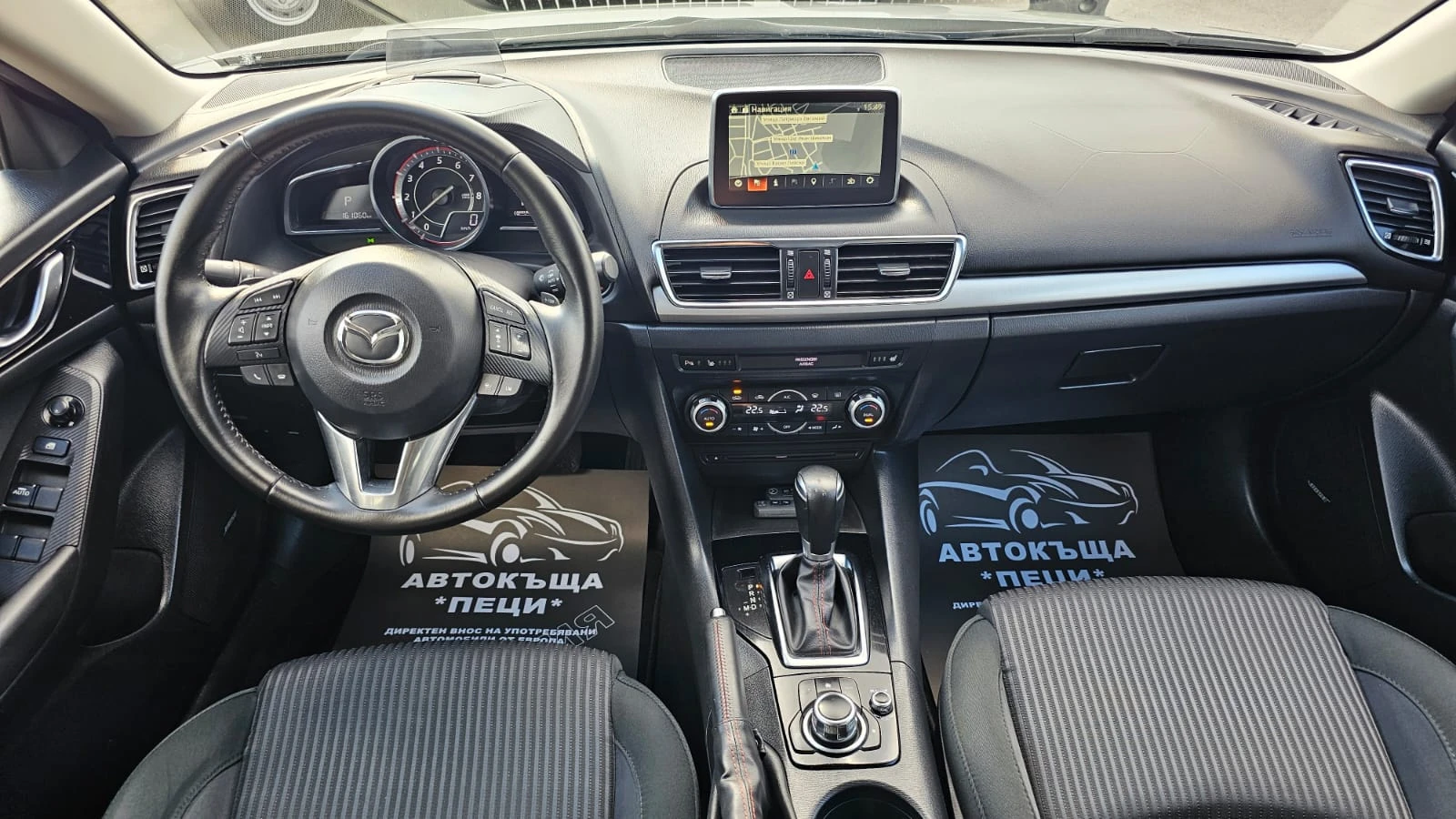 Mazda 3 2.0Sky AUTO CH-8бр ДЖАНТИ-ДИСТРОНИК-ИСТОРИЯ-ЛИЗИНГ, снимка 9 - Автомобили и джипове - 56139161