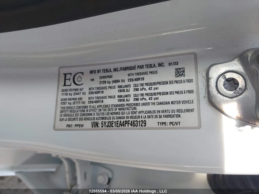 Tesla Model 3 Rwd, снимка 9 - Автомобили и джипове - 54597835