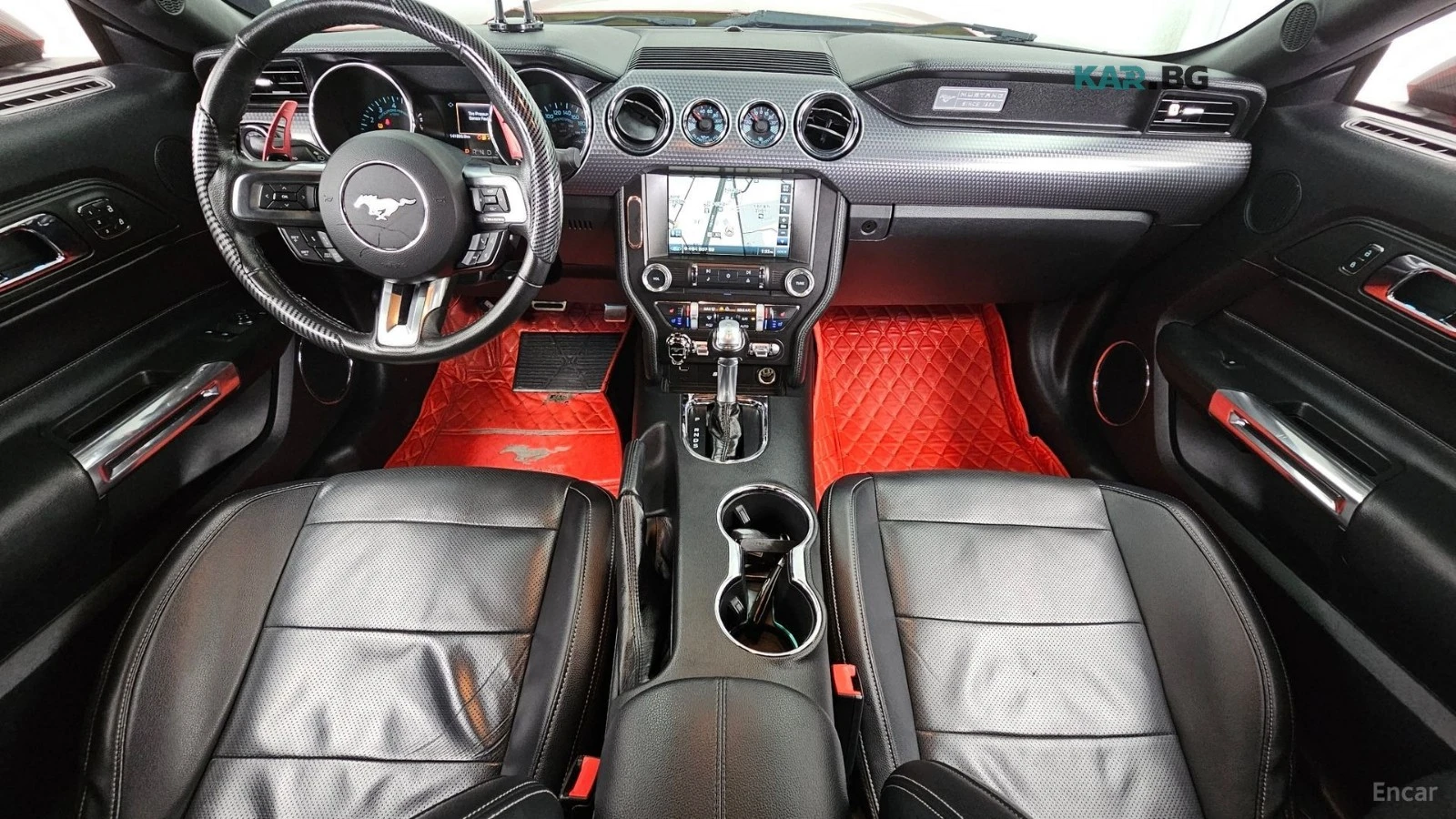 Ford Mustang 2.3 Eco Boost* DISTRONIC* ПОДГРЕВ* ОБДУХВАНЕ* , снимка 8 - Автомобили и джипове - 55903230