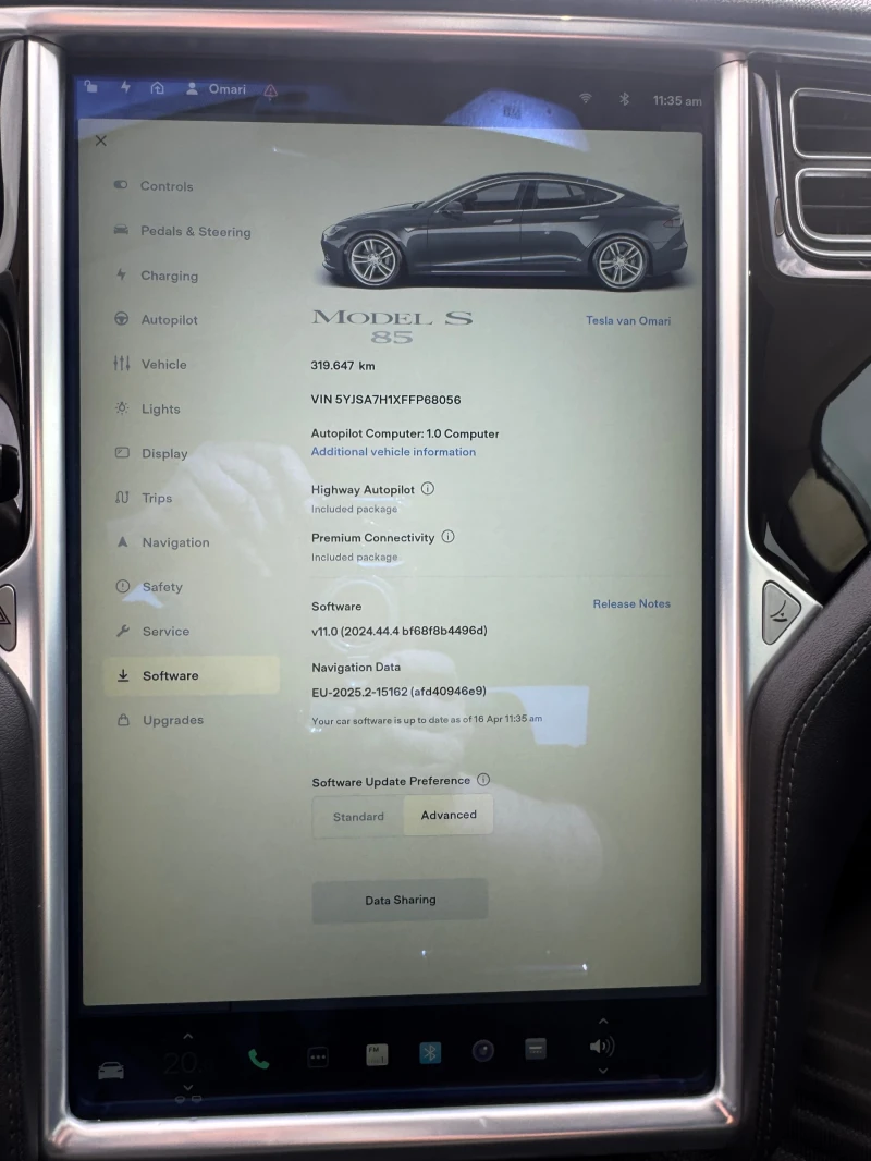 Tesla Model S 85s, снимка 13 - Автомобили и джипове - 49920760