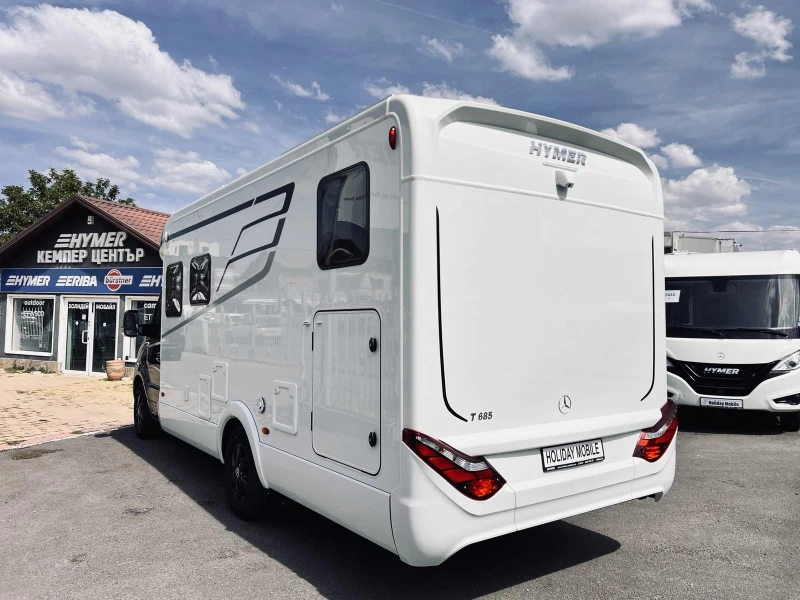 Кемпер HYMER / ERIBA MERCEDES S685. 3500 kg. ДВОЕН ПОД КЛИМАТИК, снимка 5 - Каравани и кемпери - 51636726