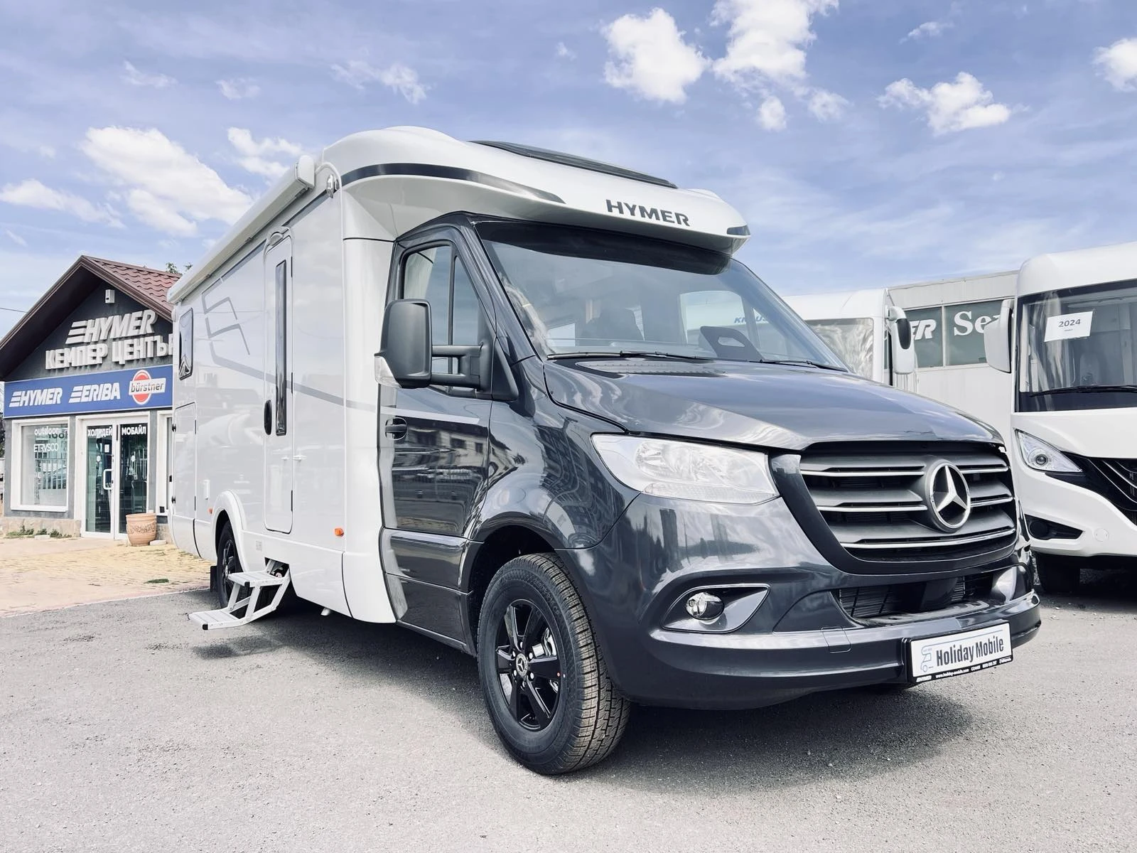Кемпер HYMER / ERIBA MERCEDES S685. 3500 kg. ДВОЕН ПОД КЛИМАТИК, снимка 1