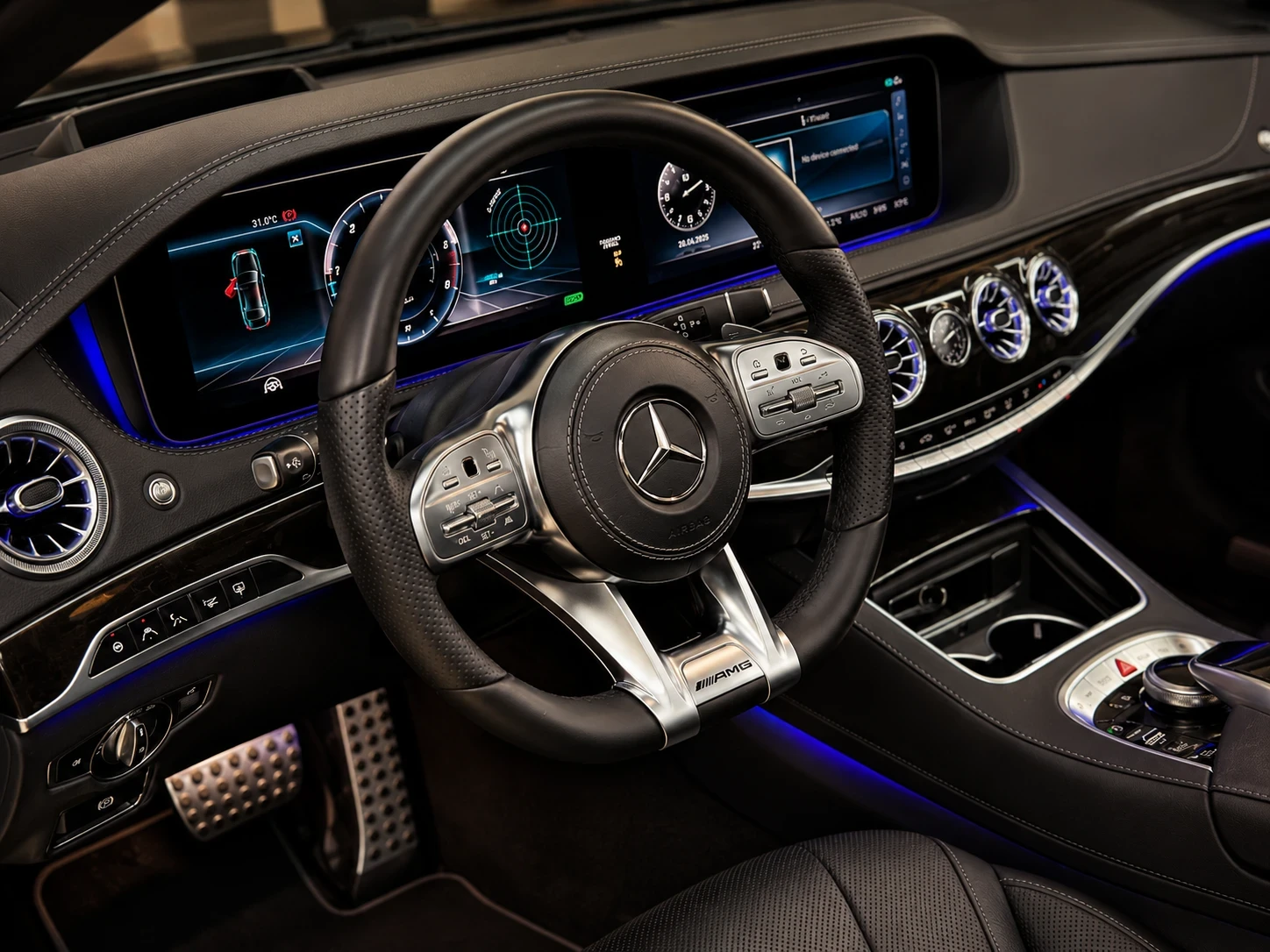 Mercedes-Benz S 350 AMG::LONG::NIGHT VISION:3XTV:MASSAGE:1 СОБСТВЕНИК:, снимка 5 - Автомобили и джипове - 54963210