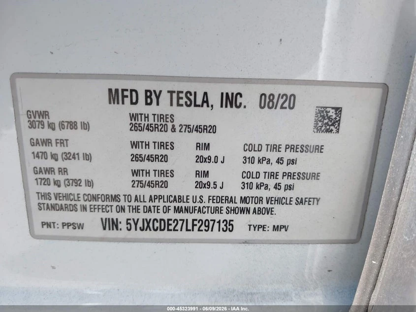 Tesla Model X Long Range Dual Motor All-Wheel Drive/Long Range P, снимка 9 - Автомобили и джипове - 55287354