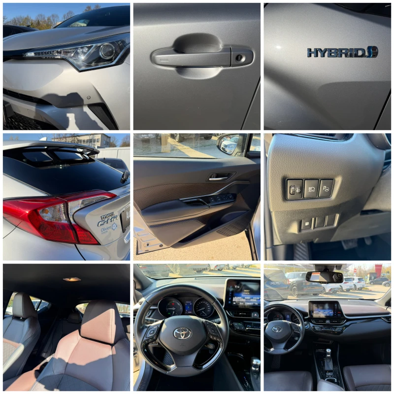 Toyota C-HR 1.8h 122к.с Кожа Luxury FULL Гаранция , снимка 16 - Автомобили и джипове - 52410525