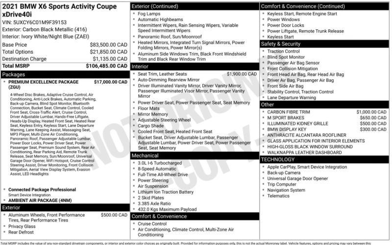 BMW X6 2021 XDRIVE40I * БЕЗ ПЪРВОНАЧАЛНА ВНОСКА* , снимка 12 - Автомобили и джипове - 52879667
